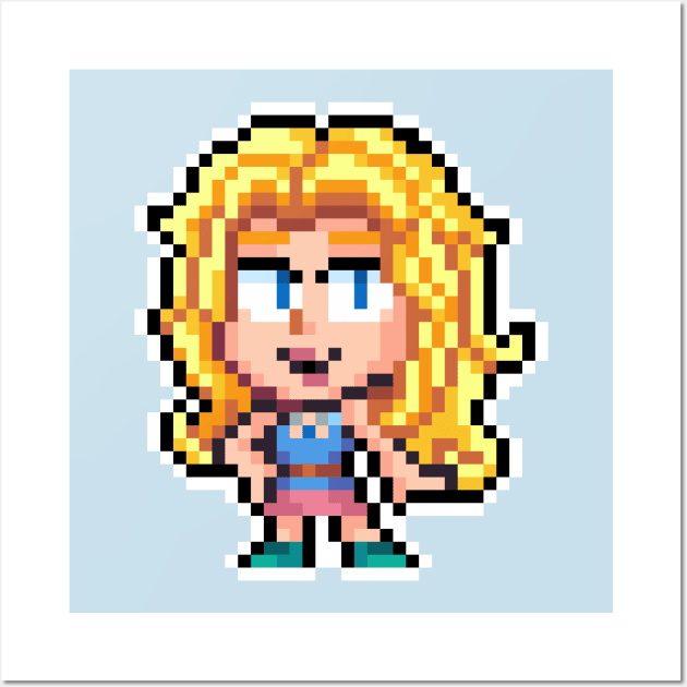 Haley Pixel Wall Art by geekmythology